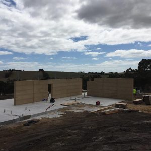 Olnee rammed earth houses, walls and construction