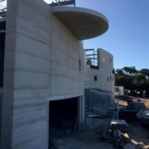 Olnee rammed earth houses, walls and construction