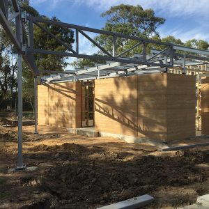 Olnee rammed earth houses, walls and construction