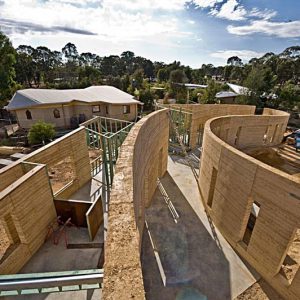 Rammed earth houses | Olnee Earth