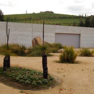 Cobaw rammed earth project, north of Melbourne
