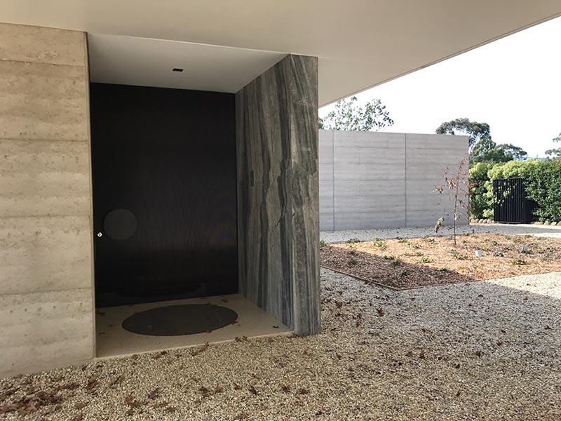 Take a look at the gallery of Olnee's rammed earth completed residential projects