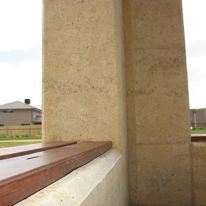 Rammed earth completed project - Settlers Run Golf Club