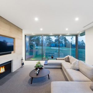 Warragul home, built in part with rammed earth by Olnee Earth