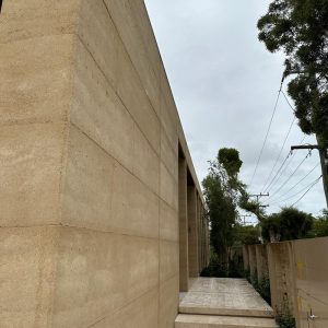 A stunning rammed earth home built by Olnee in the Melbourne suburb of Balaclava