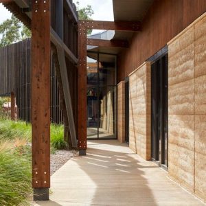 Another stunning Olnee Rammed Earth project - Brabuwooloong Medical Centre